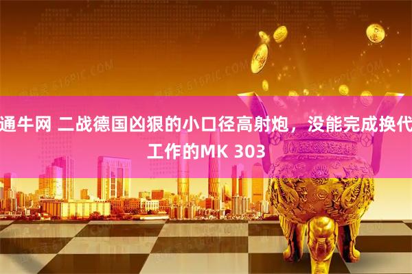 通牛网 二战德国凶狠的小口径高射炮，没能完成换代工作的MK 303